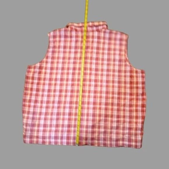 VTG Original Looney Tunes Womens Med Bust 38" Tweety Bird Checkered Vest 24" OAL - Picture 3 of 11